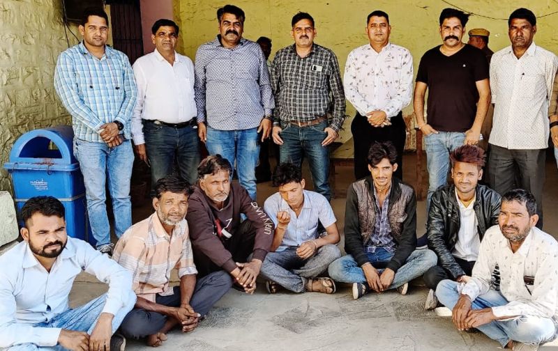 डीएसटी ने पकड़ा जुआ के अड्डा, खेड़ा जमालपुर से सात जुआरी दबोचे