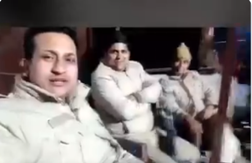 Policemen made new Pawri video