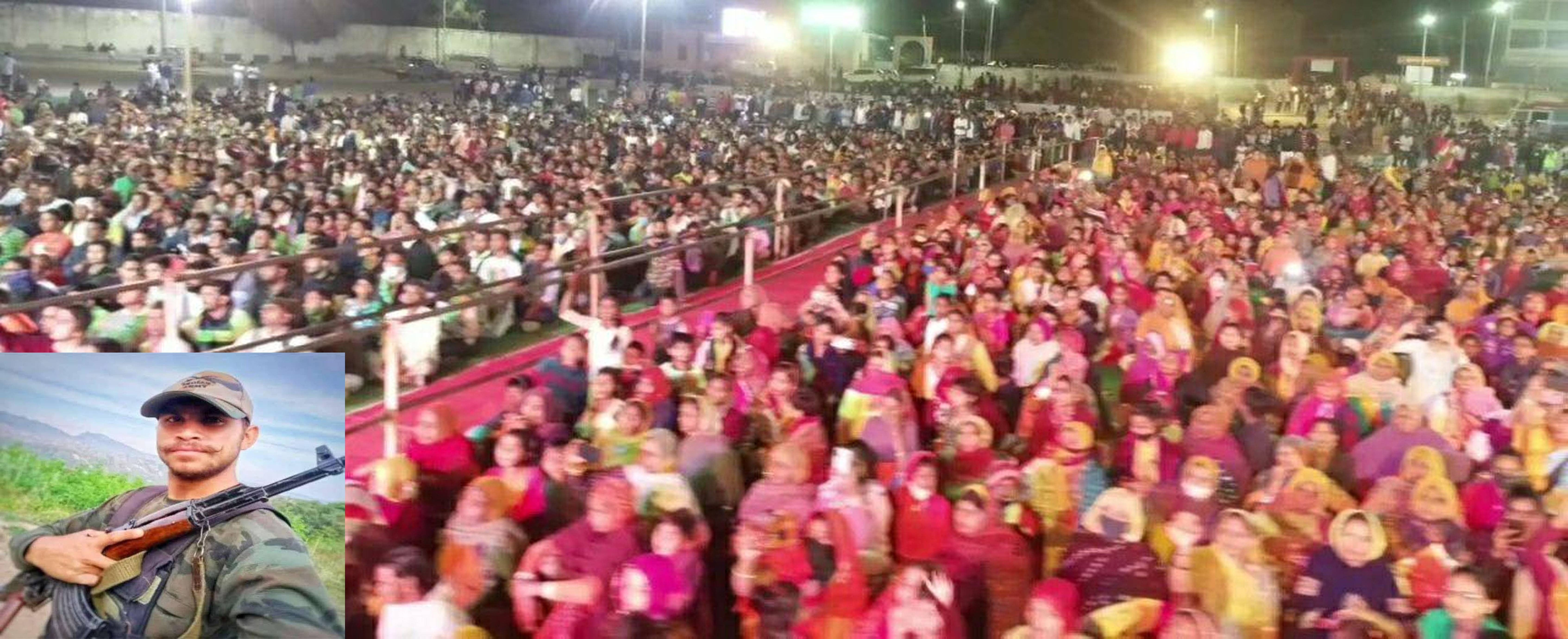 शहीद लक्ष्मण को पुष्पांजलि देने उमड़े ग्रामीण