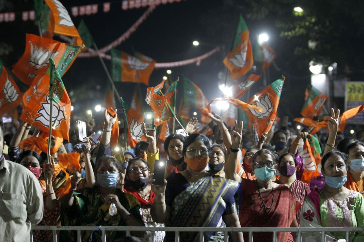 Gujarat: छह महानगरपालिकाओं के चुनावों में भाजपा  को तीन चौथाई बहुमत