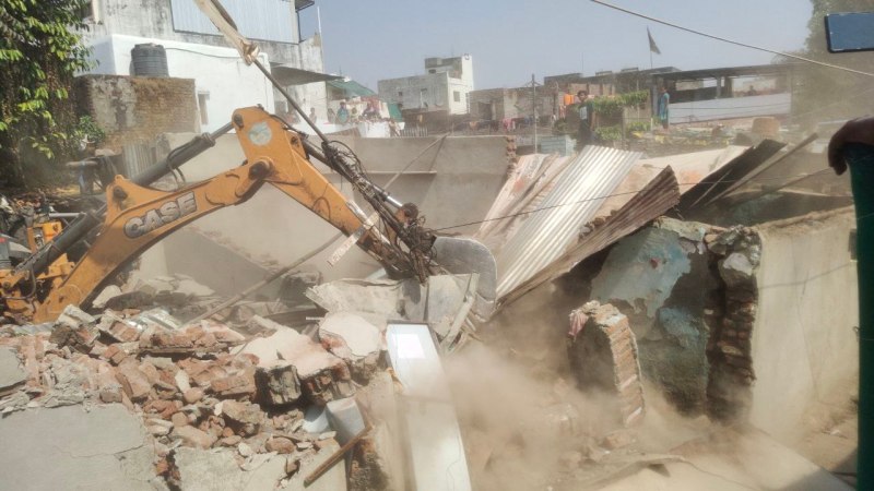 Killer Pawan illegal house broken by police