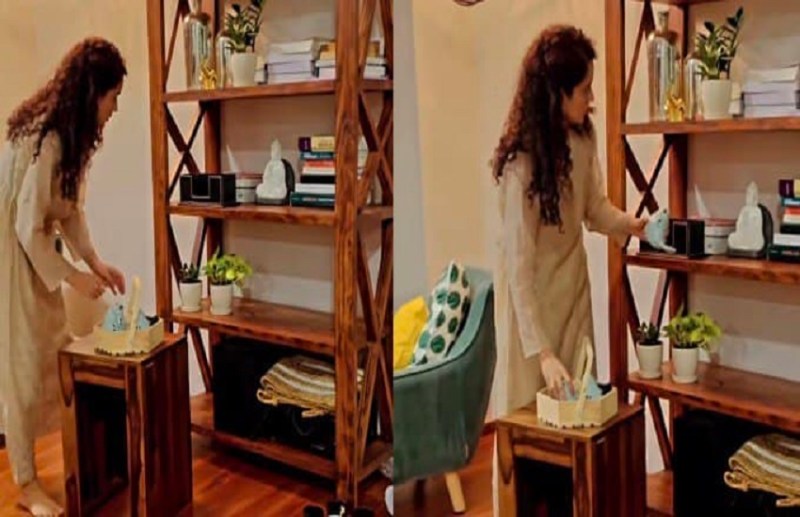 Kangana Ranaut Decorating Bhai Bhabhi Room Video Goes Viral