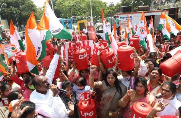 protest against fuel prices hike