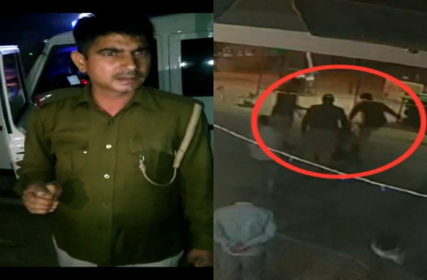 Rajasthan Police Beating Shopkeeper In Alwar Video Viral