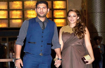 Yuvraj Singh and Hazel keech