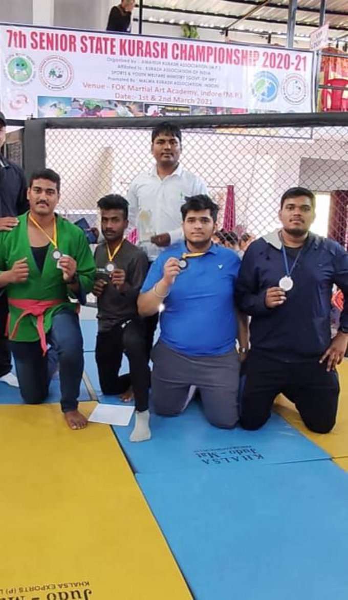  Rewa players won four medals at the state level Kurash competition in Indore