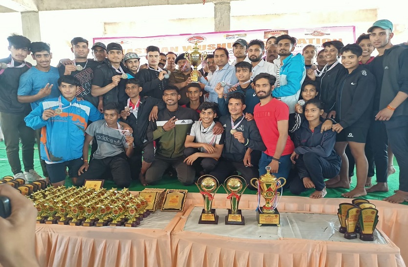राज्य स्तरीय जूनियर व सब जूनियर वुशू प्रतियोगिता: जयपुर को 21 स्वर्ण पदक