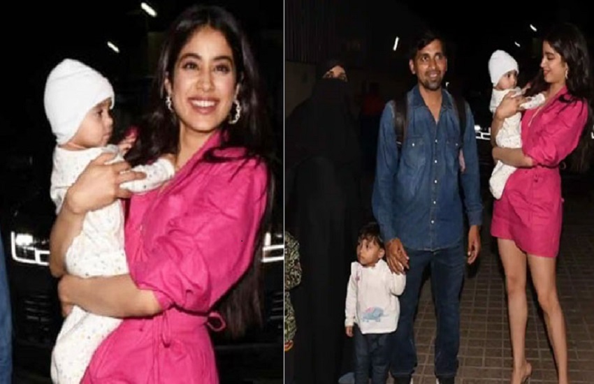 Janhvi Kapoor brings assistant's family to Roohi screening, cuddles with his baby