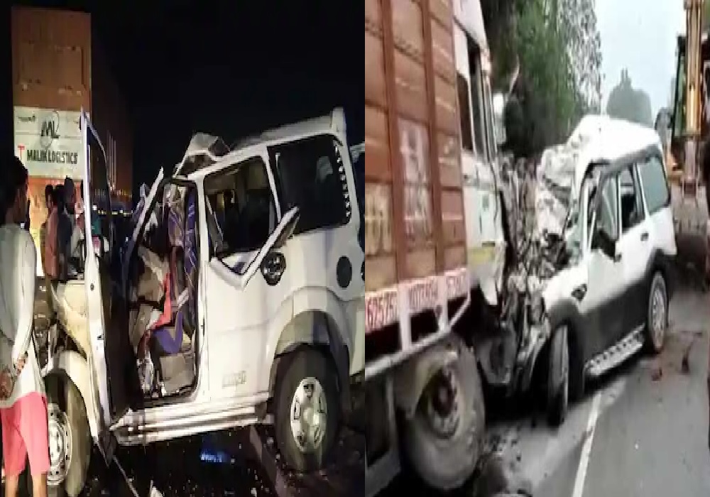 आगरा में दर्दनाक सड़क हादसा, डिवाइडर तोड़ते हुए कंटेनर में जा घुसी तेज रफ्तार स्कॉर्पियो, आठ की मौके पर मौत