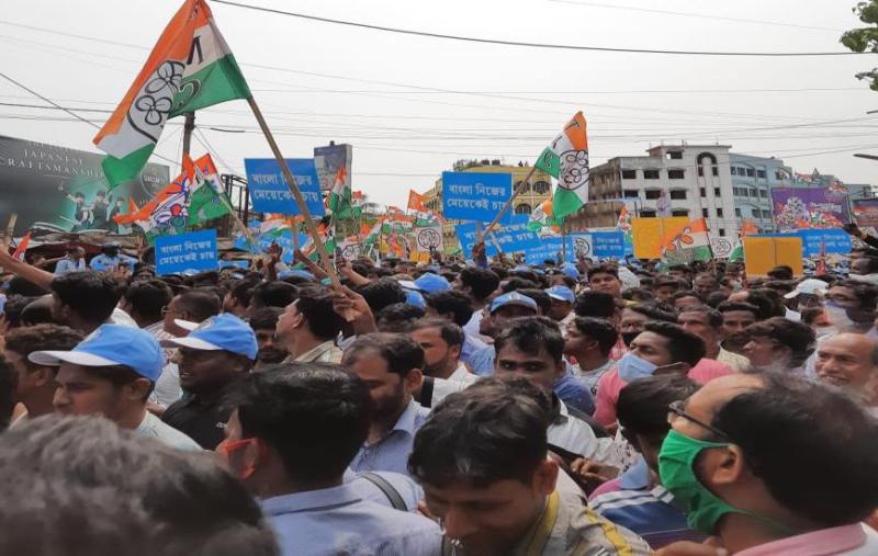 TMC appeals to angry activists to maintain peace, complains to EC of attack