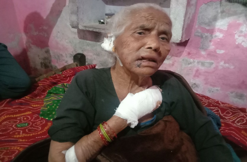 घर के बाहर सो रहे दादी-पोते पर हमला, बदमाश ले गए कुंडल खींचकर