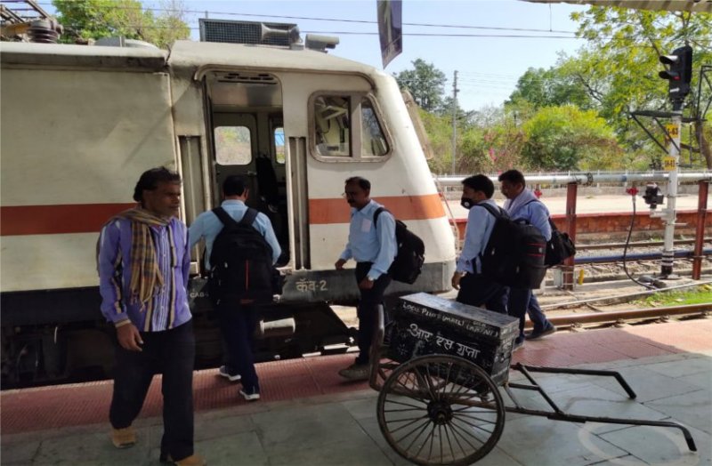 Negligence in railways due to corona infection