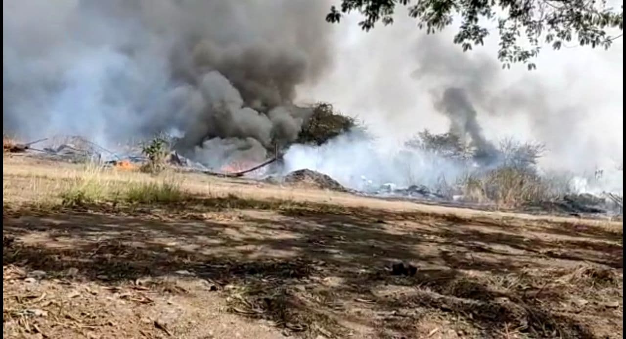 Fierce fire in CHP area of ​​Singaji Power Plant