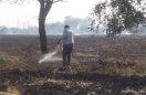 Seeing the fire in Narwai, the farmers were breathless