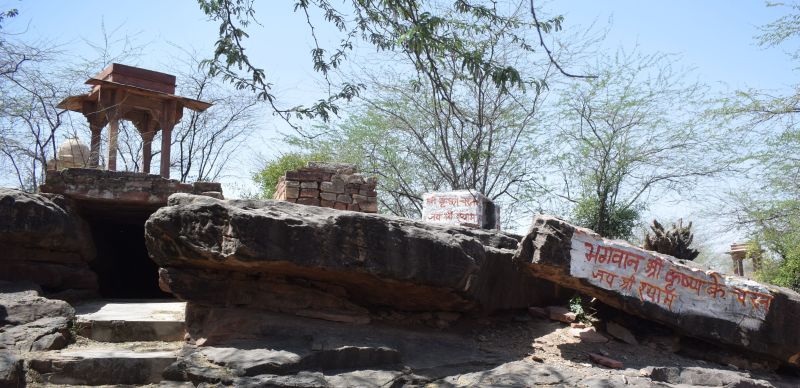 Lord Krishna stood and saw the Panchkundi Yajna, the steps are still present there.