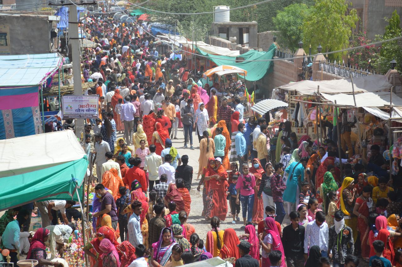 Sheetlashtami fair held in Sheetla Mata temple complex