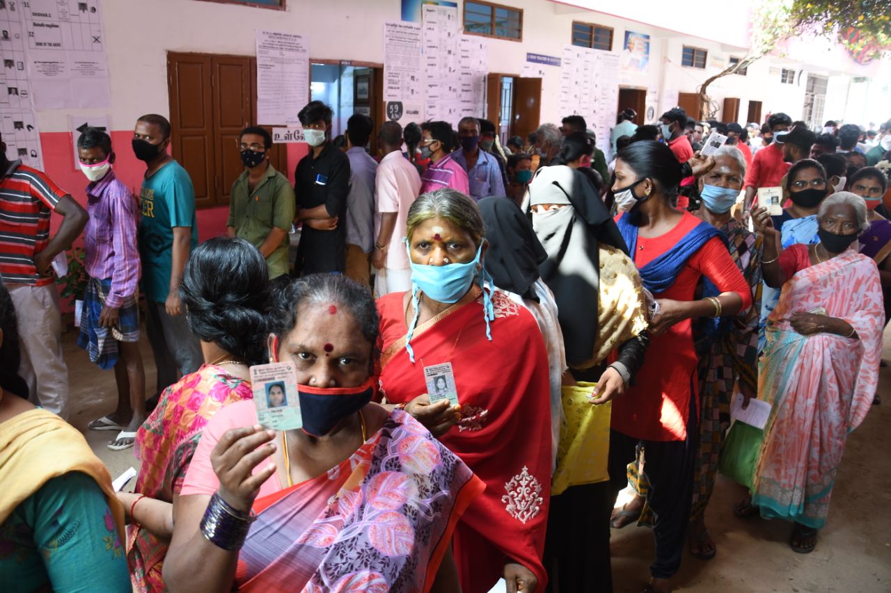 तमिलनाडु में 37 विधानसभा सीटों पर 80 प्रतिशत से अधिक मतदान