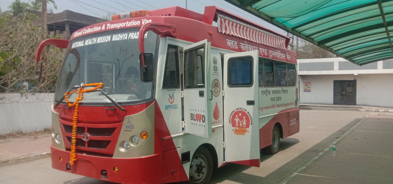 Modern Blood Collection Van from NHM to Burhanpur District Hospital