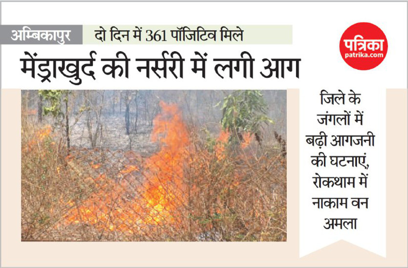 Fire in Nursery in Ambikapur