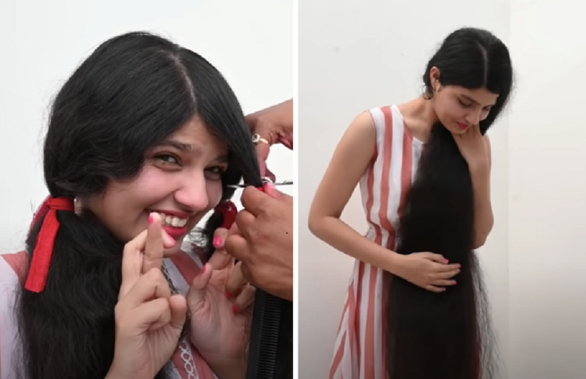 Gujarat Girl Nilanshi Patel Gets Her Hair Cut After 12 Years