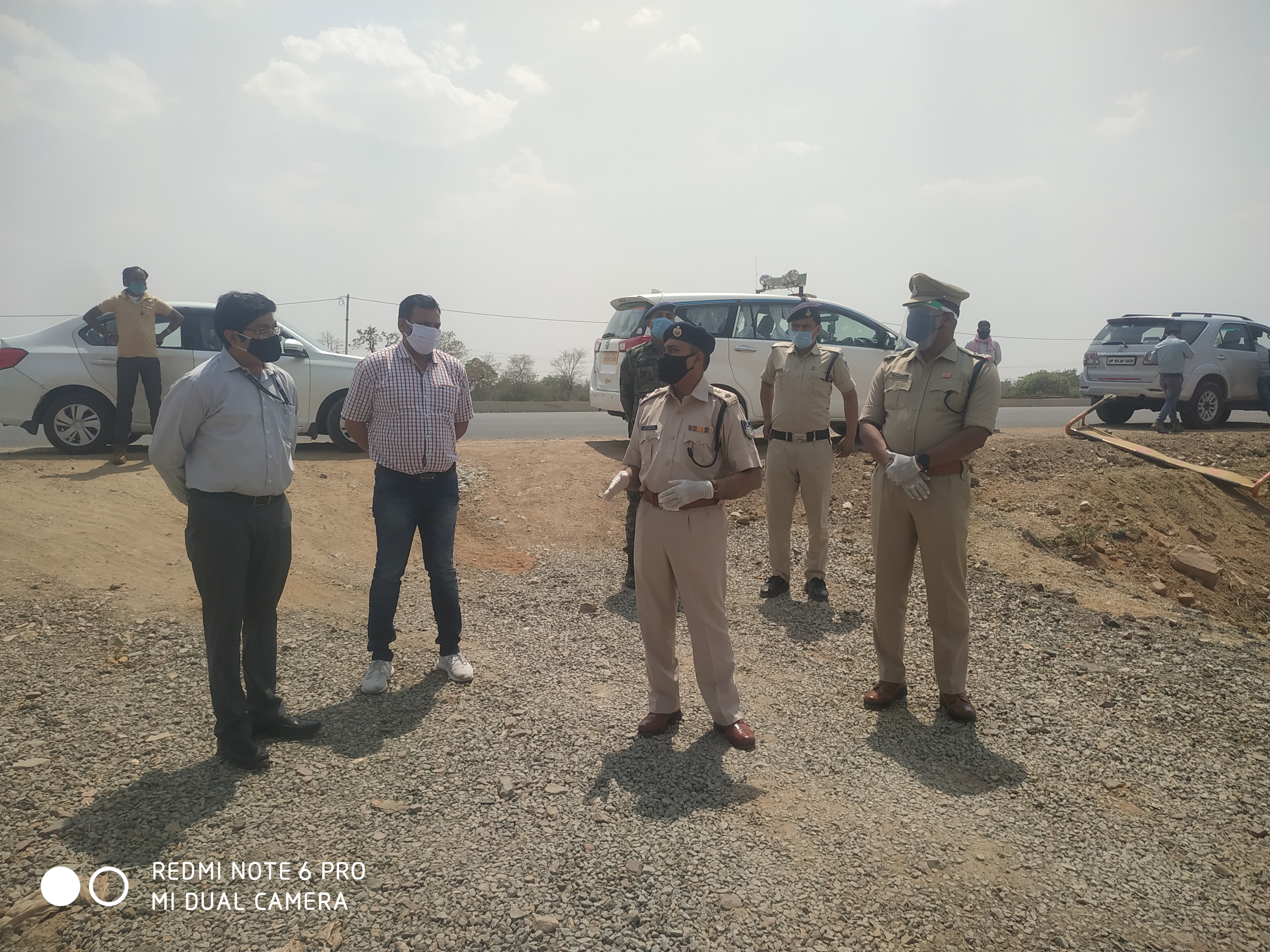 Survey team came to inspect the allotted land
