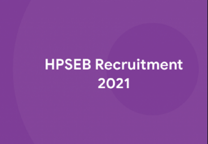 hpseb recruitment2021