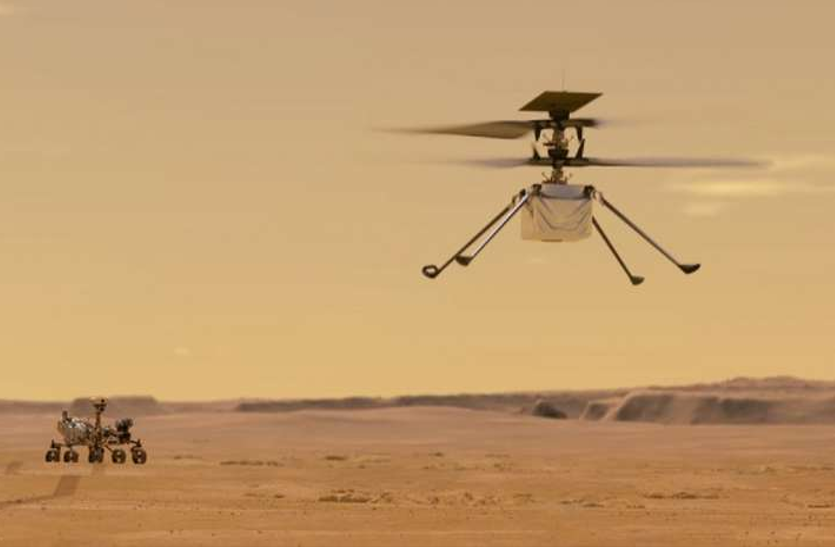 मंगल ग्रह पर नासा ने पहला मिनी हेलीकॉप्टर लॉन्च किया