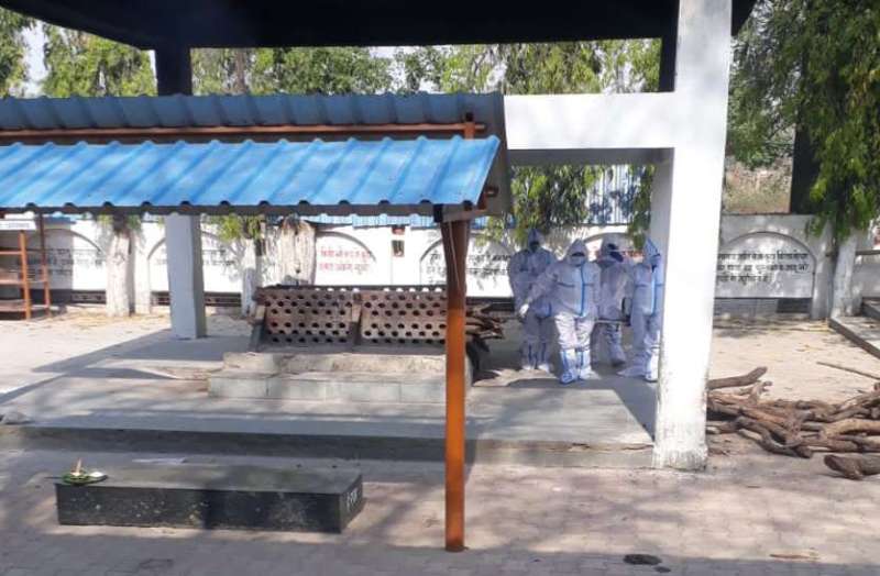 Corona dead body funeral