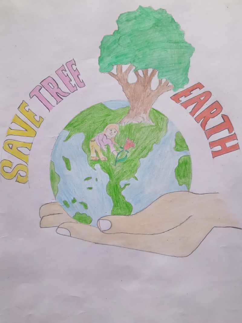 Students are inspired to save the earth with pictures