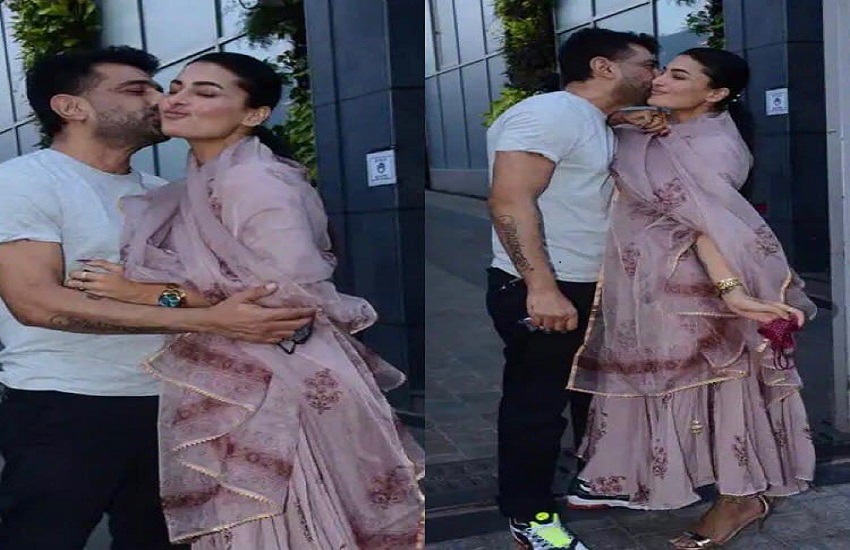 Eijaz Khan Kiss Pavitra Punia On Her Birthday Pics Goes Viral