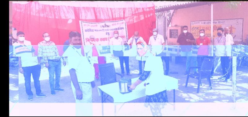 शिविर में 1186 लोगों को वितरित किया क्वाथ