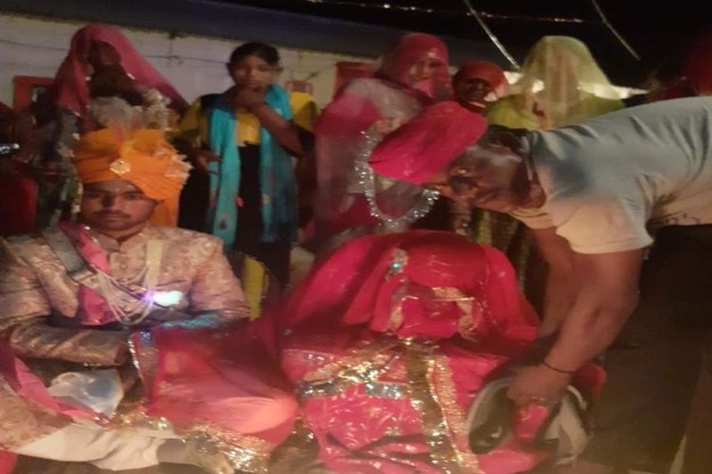 राजपूत परिवार ने अनाथ भील बालिका का किया कन्यादान