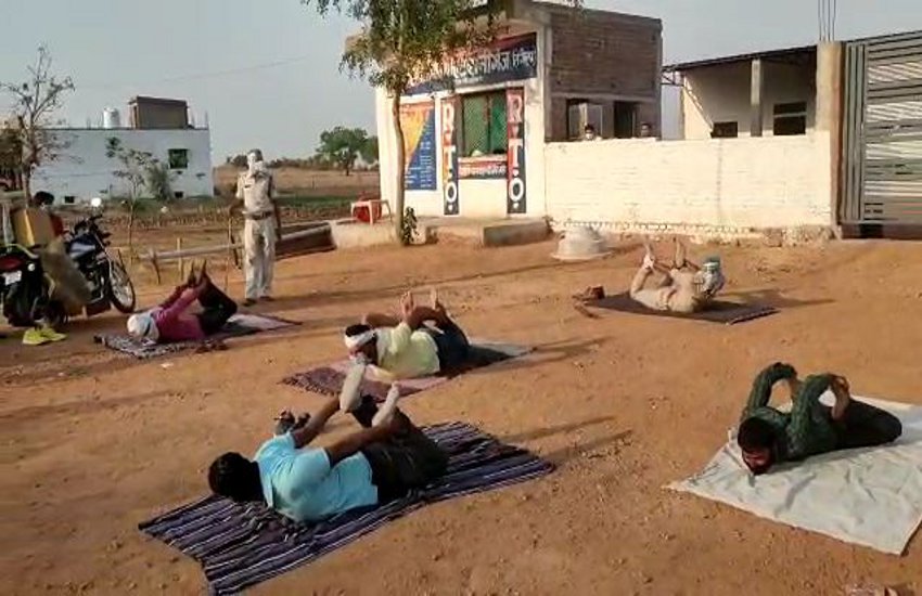 Stop at Raniganj Tigella, done yoga in lieu of punishment
