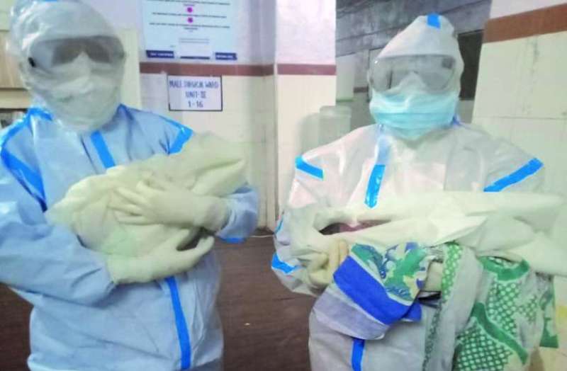 Corona positive women delivery