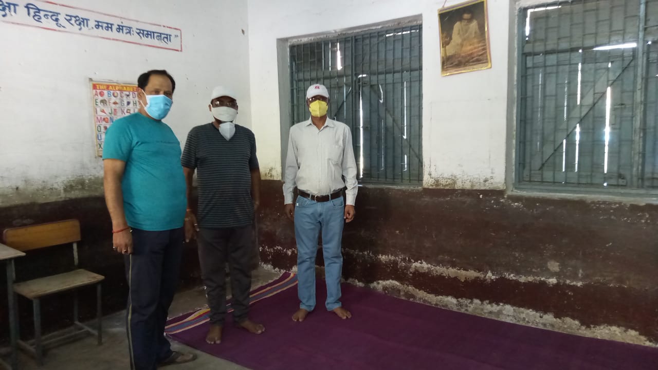 Labor shelter site started in Saraswati Shishu Mandir