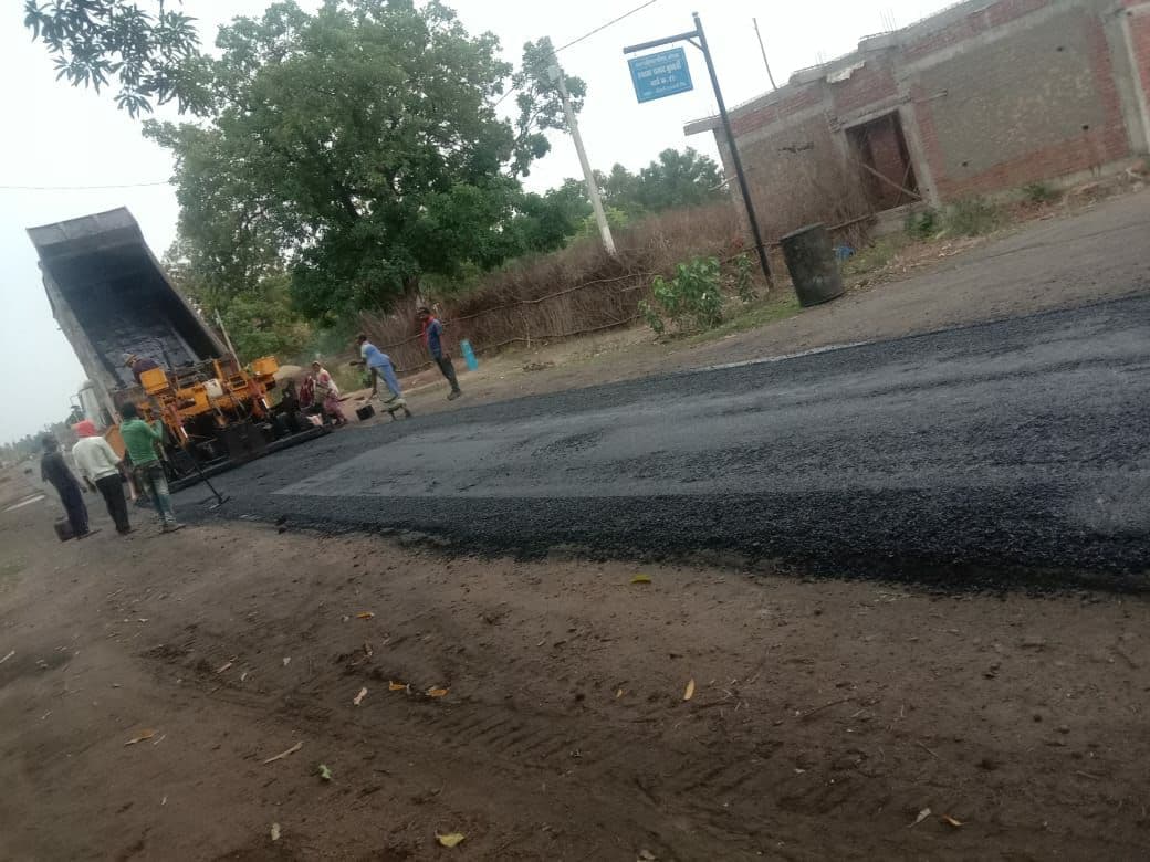 After years, the colliery got repaired, the bad road started asphalt