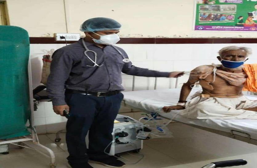 सांस से पीडि़त रोगी की बचाई जान