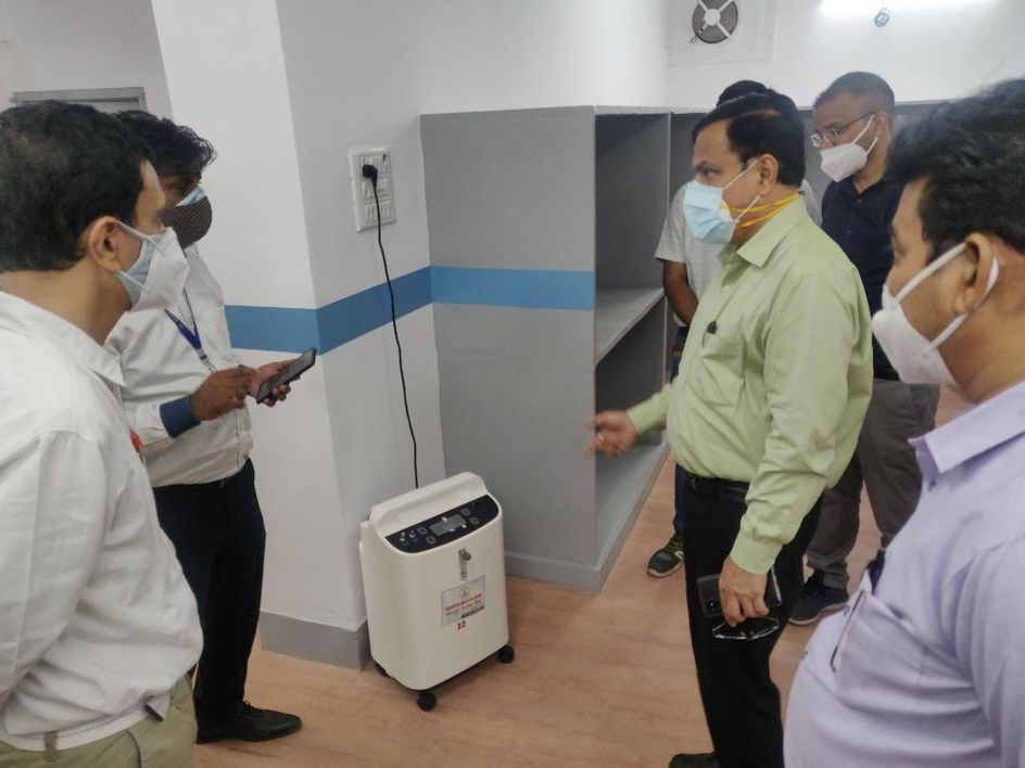 रेजीडेंसी अस्पताल में ऑक्सीजन प्लांट से 50 मरीजों को मिलेगी पाइप लाइन से ऑक्सीजन