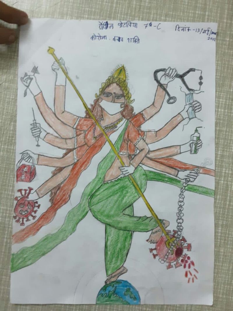 चित्र, गीत और बोध कथाओं से दिया कोरोना से बचाव का संदेश