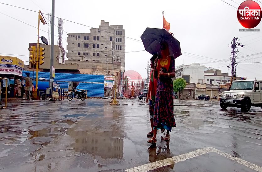अरावली से टकराकर कमजोर पड़ा चक्रवात, तेज हवा संग रिमझिम, मौसम में घुली ठंडक