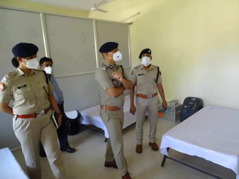 पुलिसकर्मियों एवं परिजनों के लिए कोविड केयर सेंटर की हुई शुरुआत
