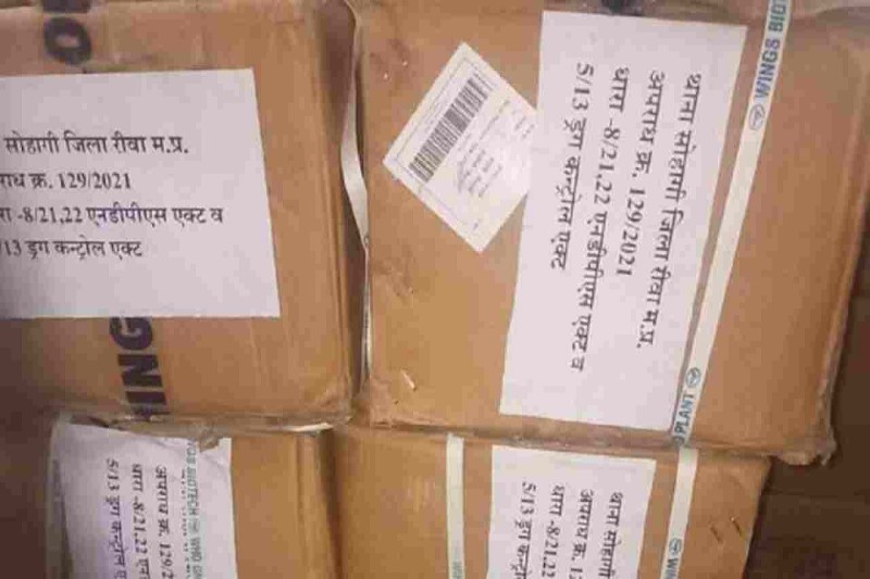 नशीली दवा की जब्त खेप