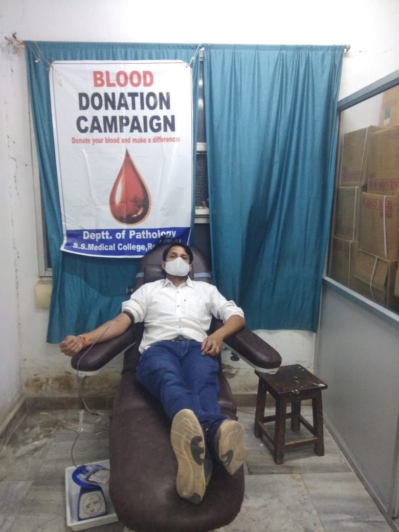 covid : Youth donated blood to save the life of the elderly