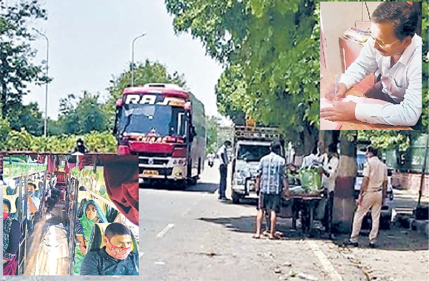 jaipur Private buses in lockdown