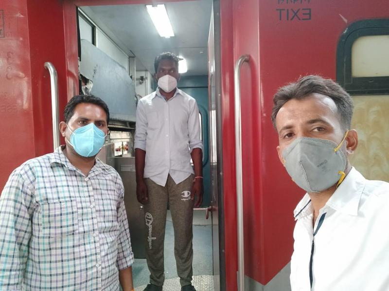 बाप में लावारिस मिले उड़ीसा के व्यक्ति को किया पुरी रवाना