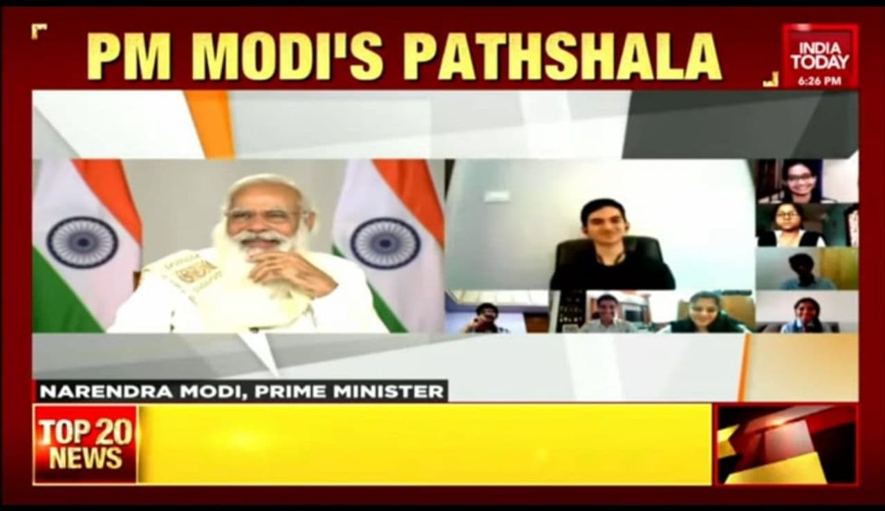 Prime Minister Narendra Modi spoke to the Nityam of Jabalpu