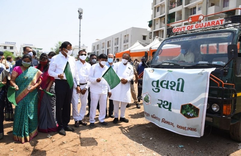 पर्यावरण संरक्षण का संदेश देंगे तुलसी रथ: जाडेजा