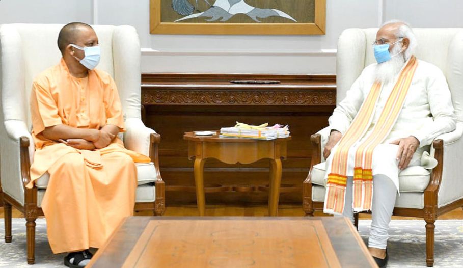 Yogi Adityanath meets PM Modi Political mercury high after Om prakash rajbhar tweet