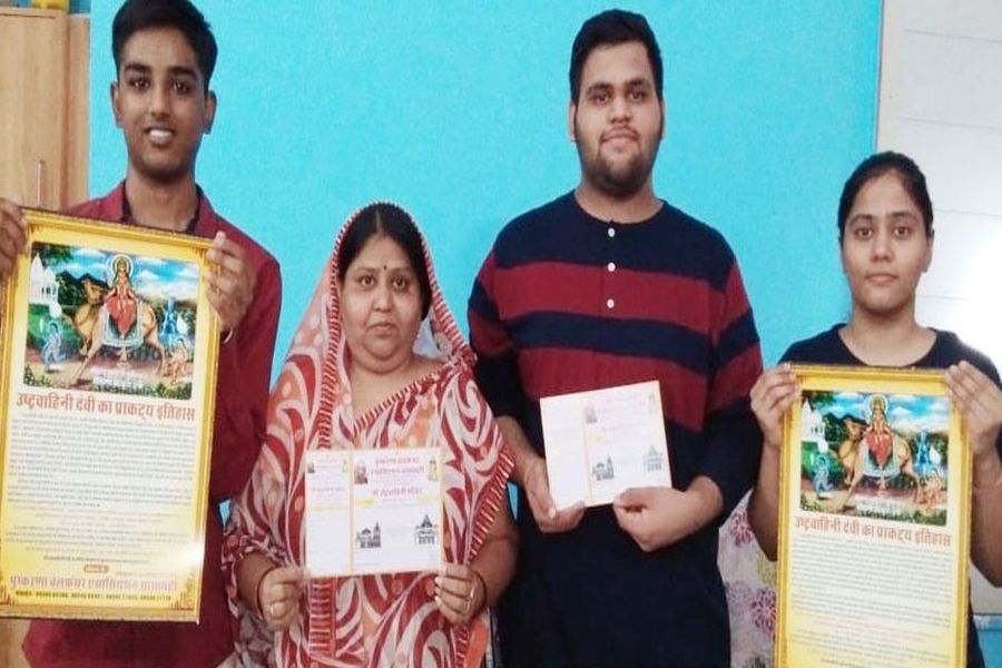 मां उष्ट्रवाहिनी मंदिर के लिए धनसंग्रह का आगाज