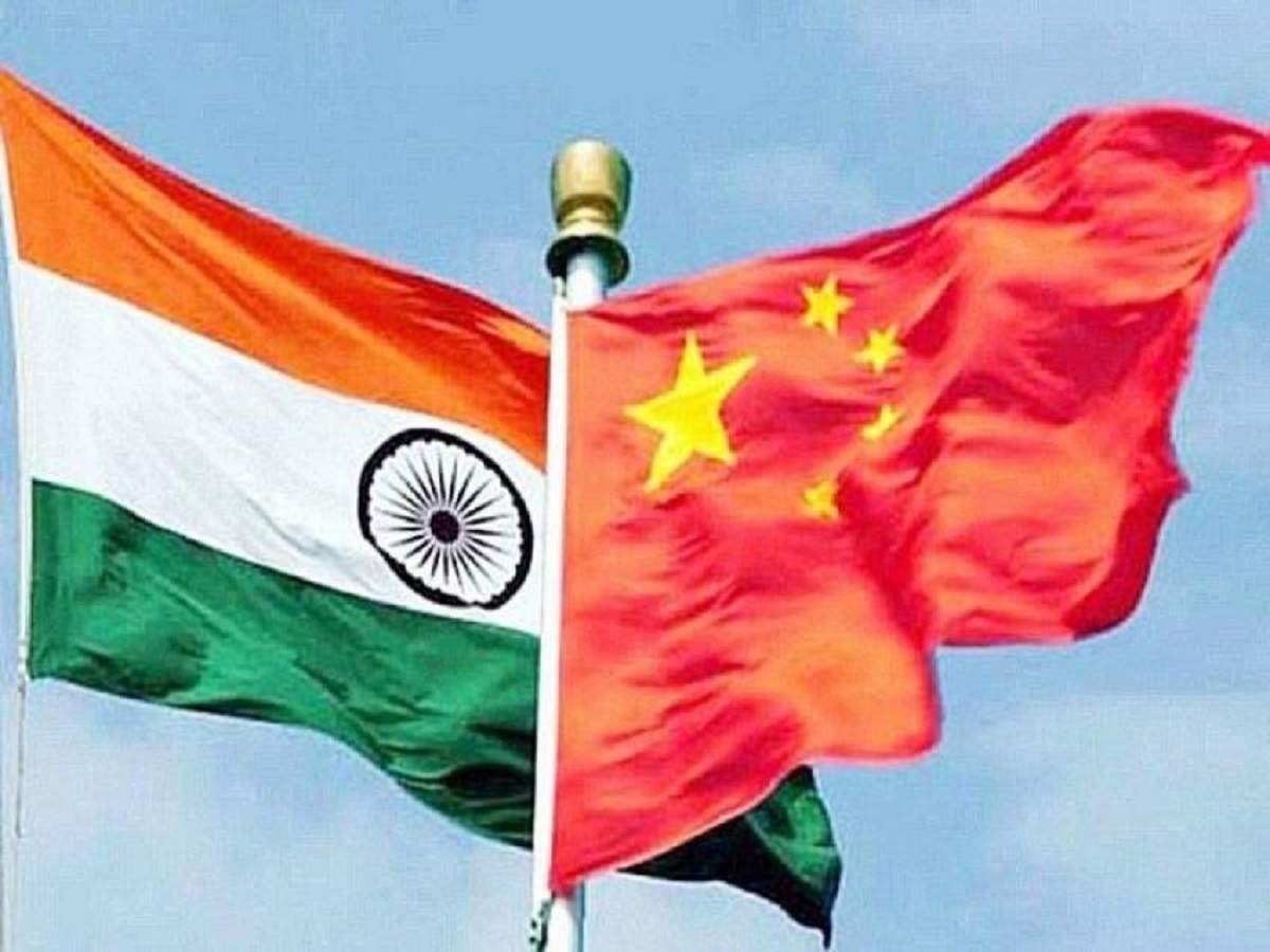 china and india flag